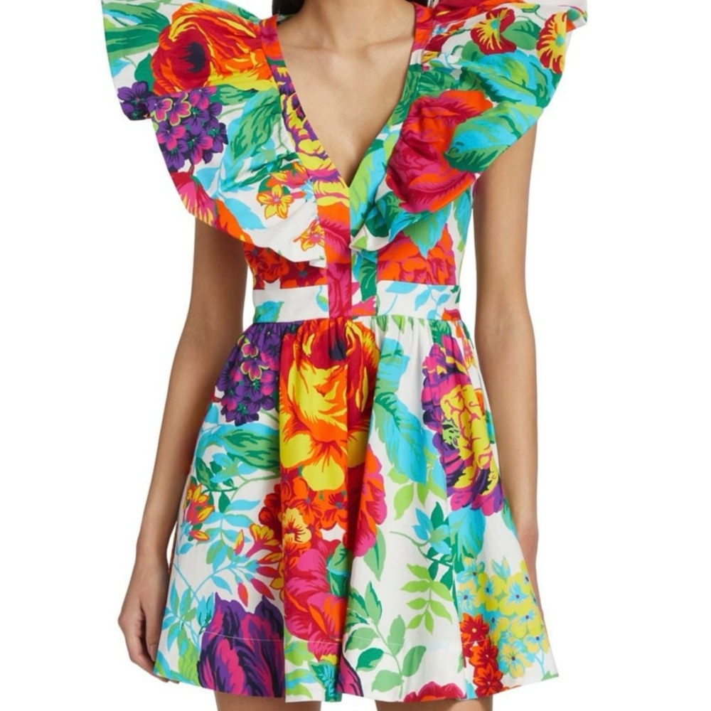 LDT Floral Multicolor Mini Dress